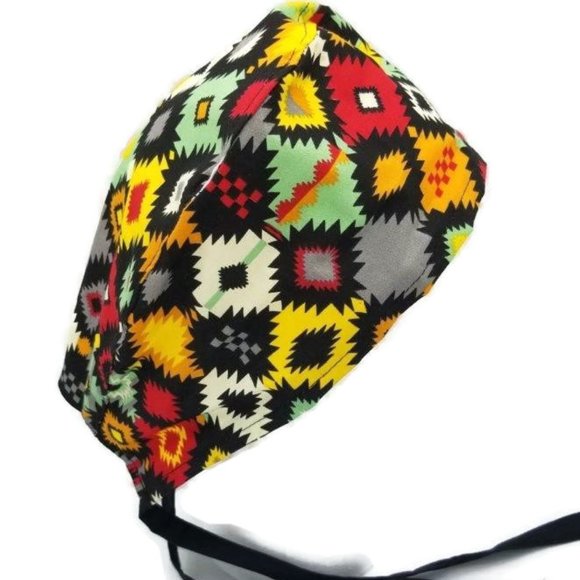 Western Style Southwestern Surgical Scrub Cap - Picture 1 of 8